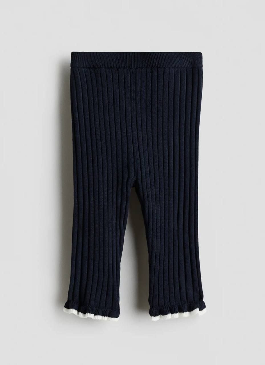 Легінси з ребристим в'язанням Синій H&M 68 см(р)