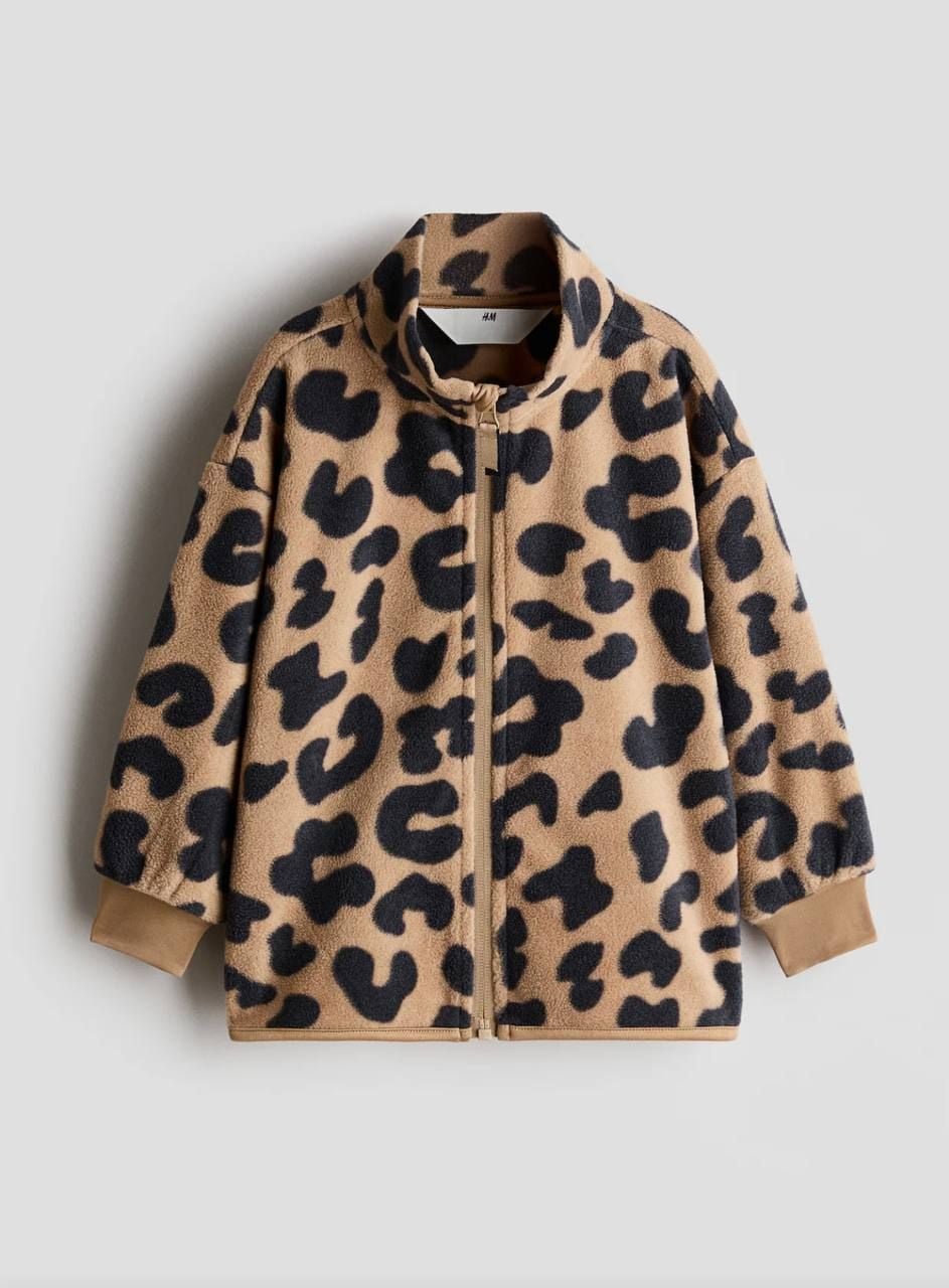 Флісова толстовка на блискавці Леопард H&M 110/116(р)