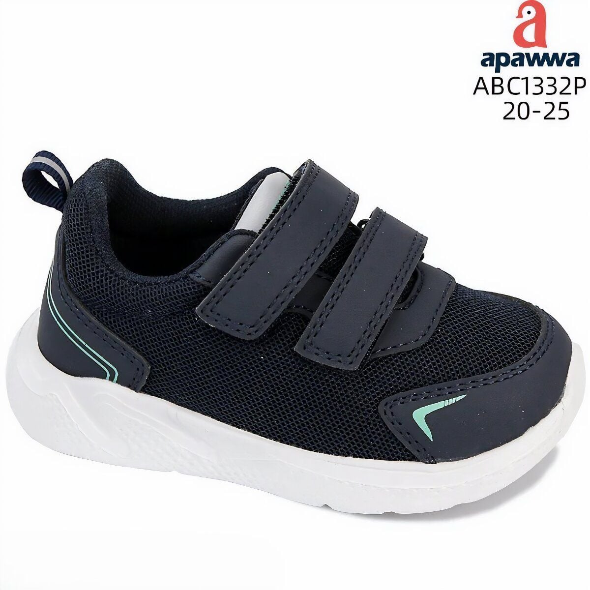 Кросівки, 2 липучки, сіточка (navy) ABC1332P Apawwa 21(р)