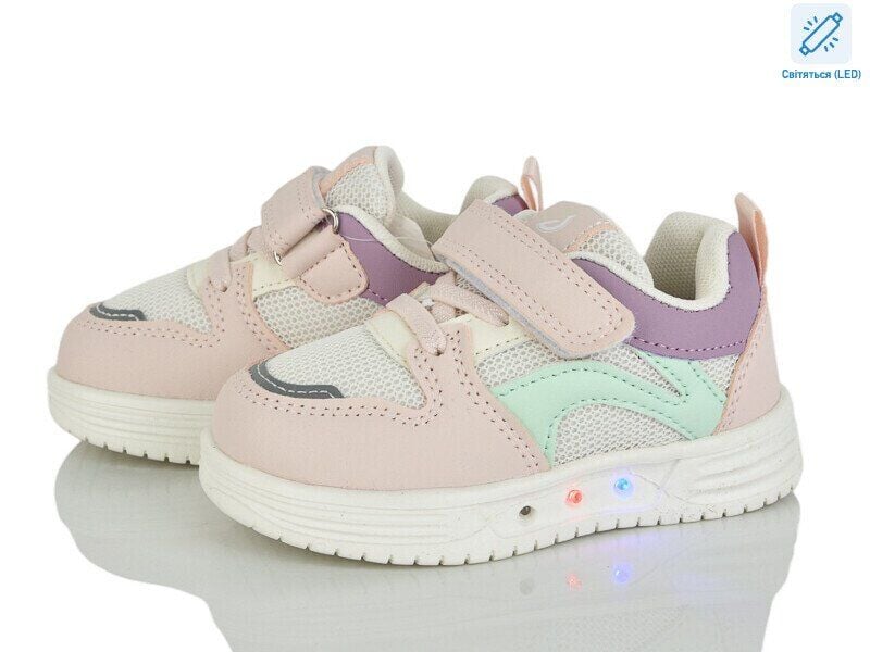 Кросівки на липучку Рожевий HY602-1F Kimboo 21(р)