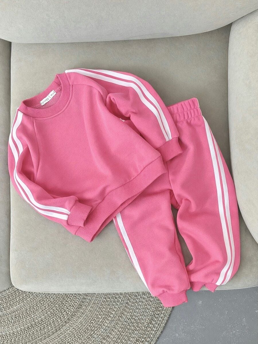 Костюм "Лампаси" тринитка Рожевий Avinel Україна 116 см(р)