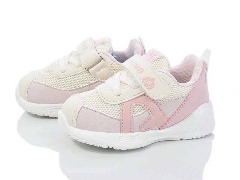 Кросівки, еко шкіра/текстиль, молочні вставки Рожевий M548-1F Kimboo 18(р)