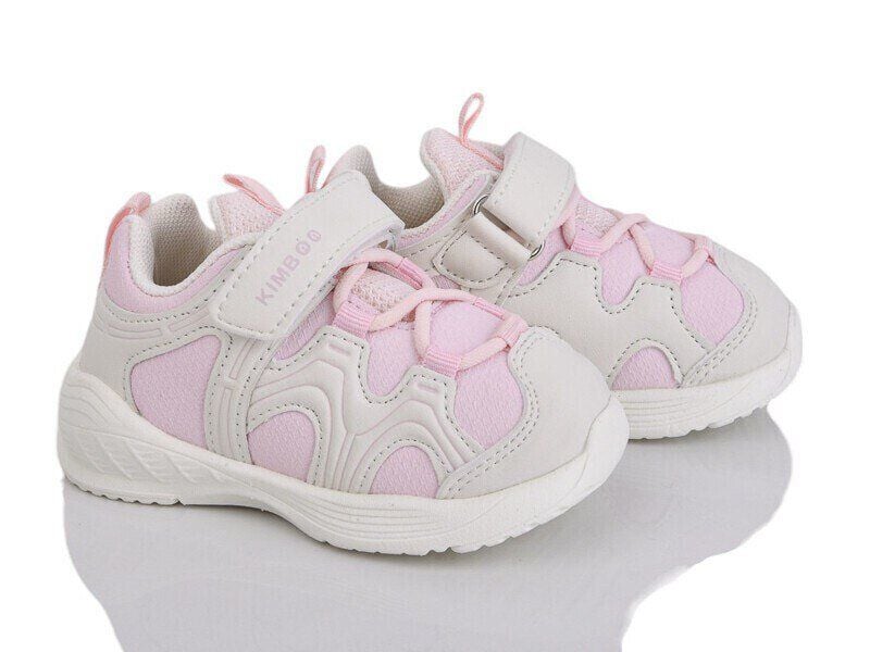 Кросівки, на липучку, еко шкіра/текстиль, шнурівка Рожевий M502-7F Kimboo 19(р)