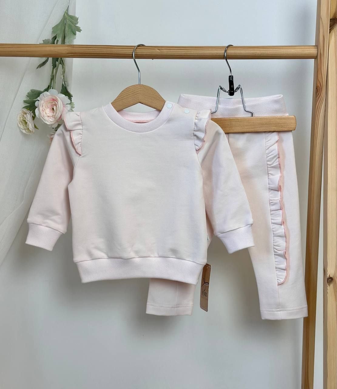 Костюм для дівчинки "Рюшка" Рожевий 420-16 LOTEX  Україна 74 см(р)