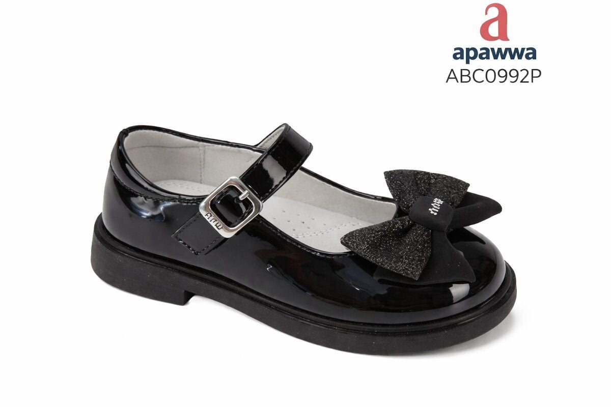 Туфлі лакові, на липучку Чорний ABC0992P Apawwa 24(р)
