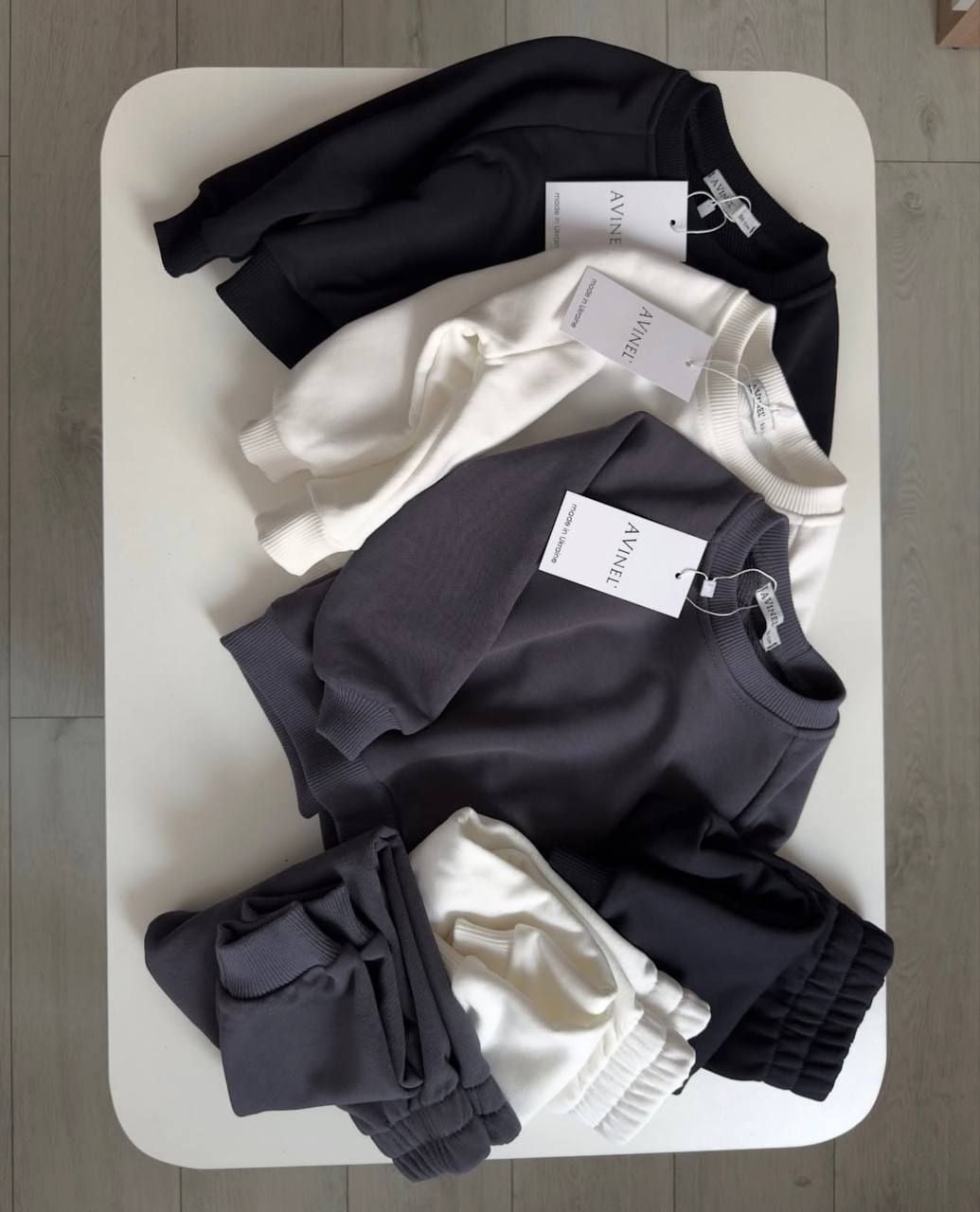 Костюм спортивний, 3х- нитка Молочний Avinel Україна 110 см(р)