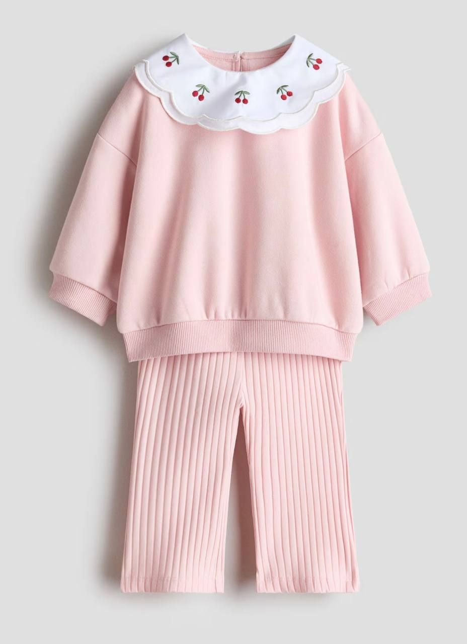 Костюм світшот та легінси, з комірцем Рожевий 1334560 002 H&M 104 см(р)