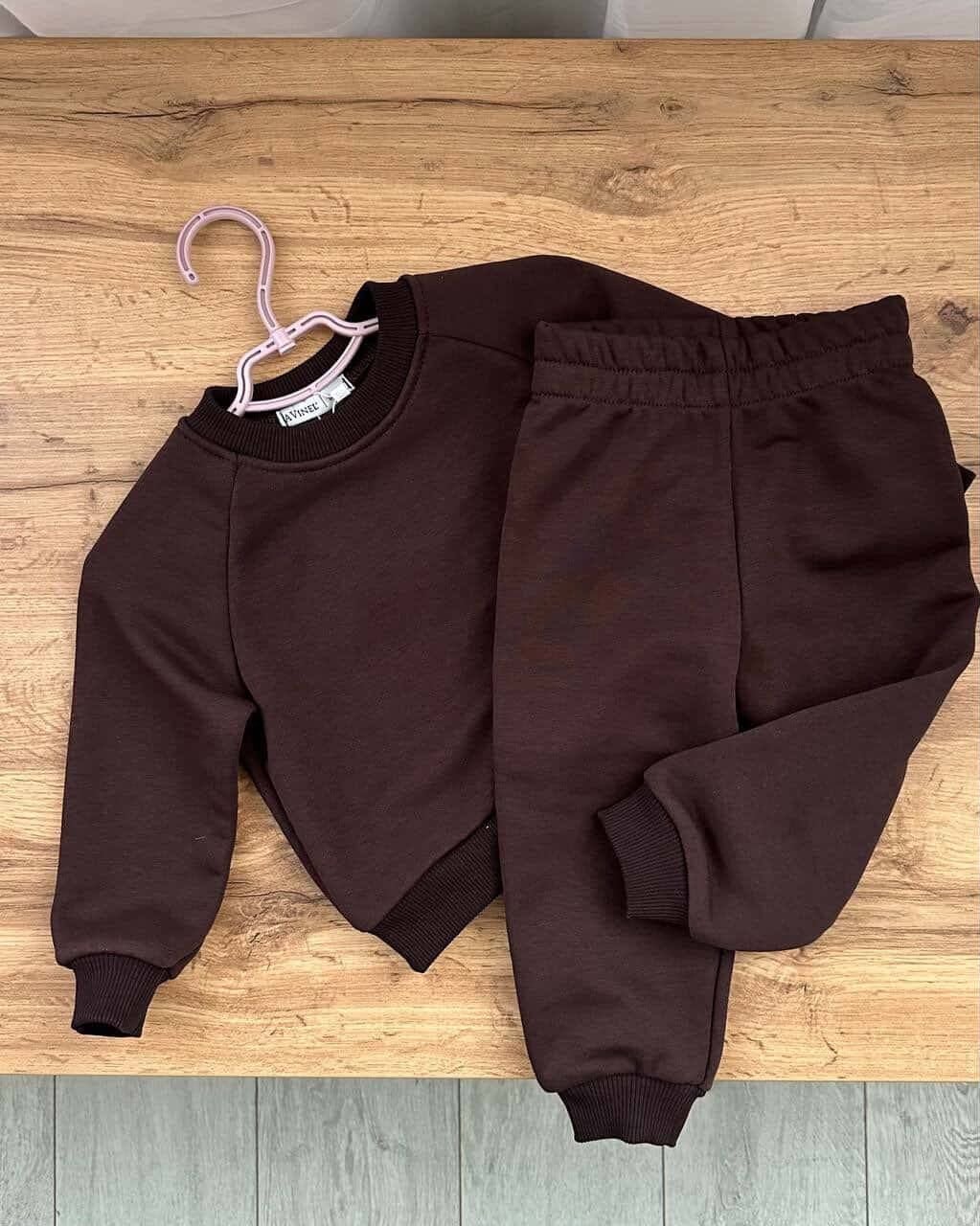 Костюм спортивний, 3х- нитка Шоколад Avinel Україна 110 см(р)