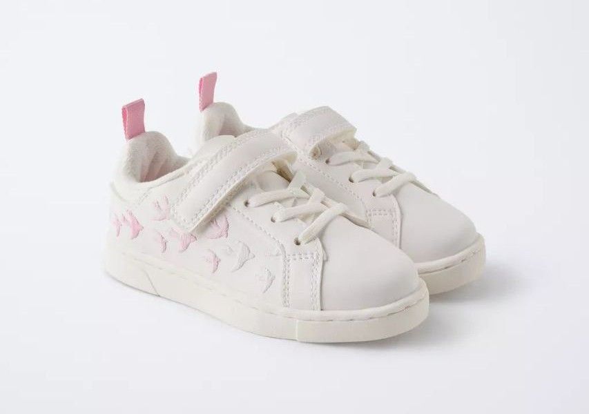 Кросівки/кеди ZARA рожеві пташки