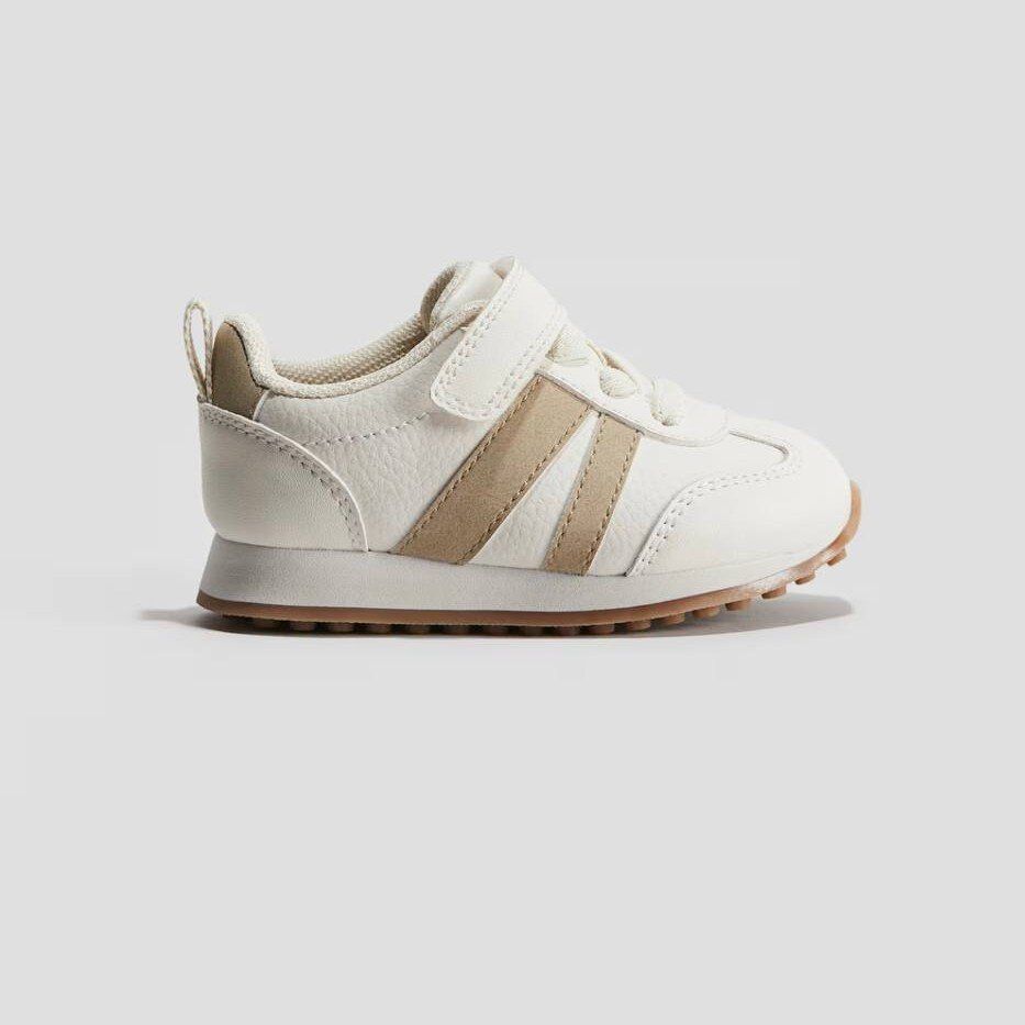 Молочні кросівки H&M з бежевими смужками