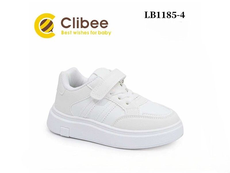 Білі кросівки Clibee на липучці