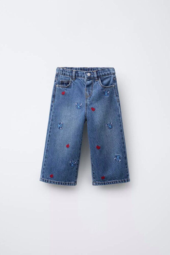 Джинси ZARA з вишивкою