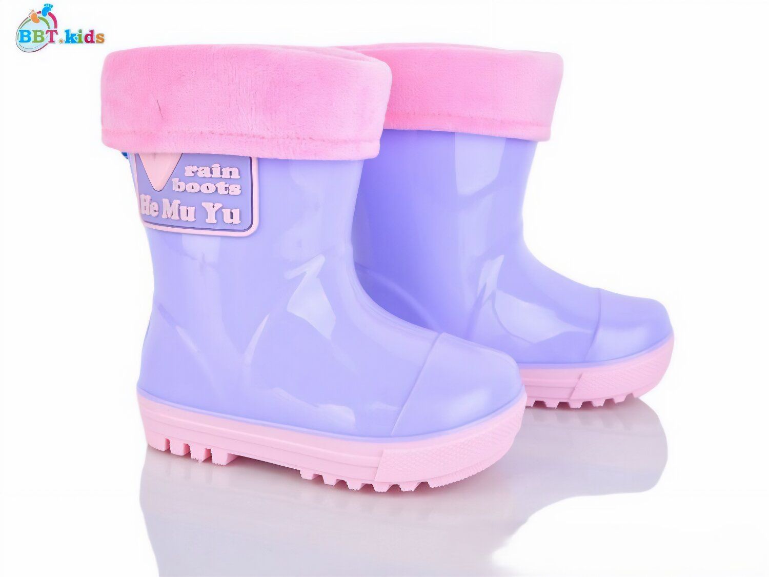 Гумові чобітки, сердечко Фіолетовий M731-3 BBT.kids