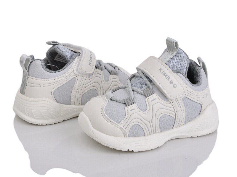 Кросівки на липучку, еко шкіра Сірий M502-7D Kimboo