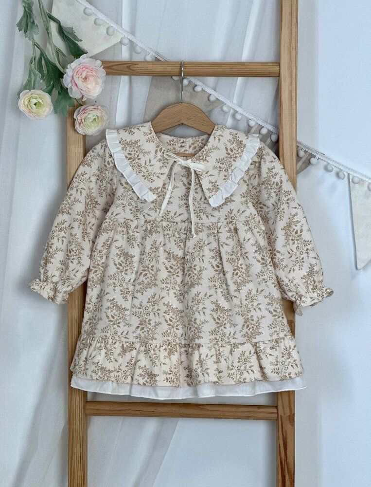 Сукня зі знімним комірцем Бежевий LOTEX