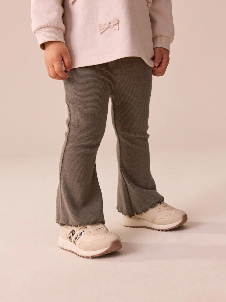 Легінси з кльошем, рубчик Шоколадний