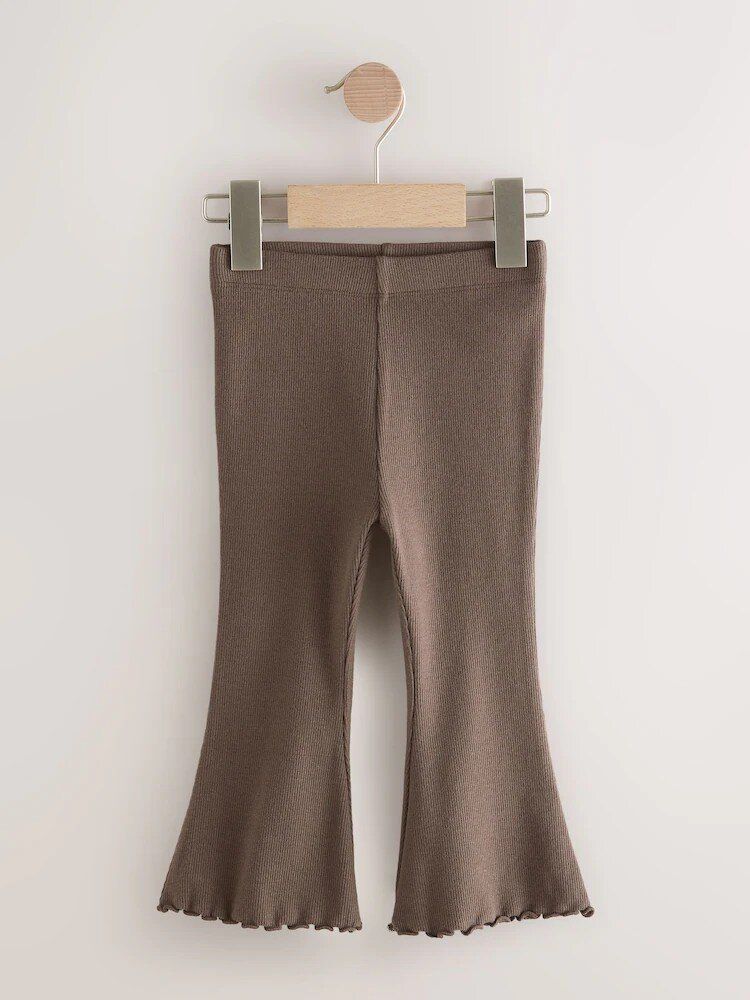 Легінси з кльошем, рубчик Шоколадний